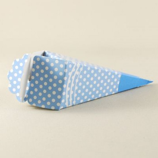 Mevlüt Külahı Mavi Beyaz Puantiyeli 11x4 cm 10 Adet