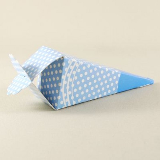 Mevlüt Külahı Mavi Beyaz Puantiyeli 11x4 cm 10 Adet