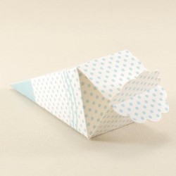 Mevlüt Külahı Mavi Puantiyeli 11x4 cm 10 Adet