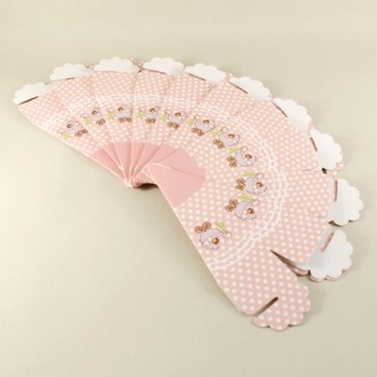 Mevlüt Külahı Pembe Bebek Puseti Resimli 11x4 cm 10 Adet