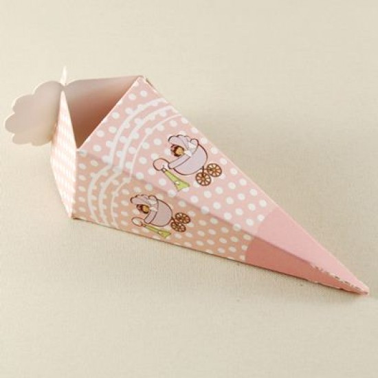 Mevlüt Külahı Pembe Bebek Puseti Resimli 11x4 cm 10 Adet