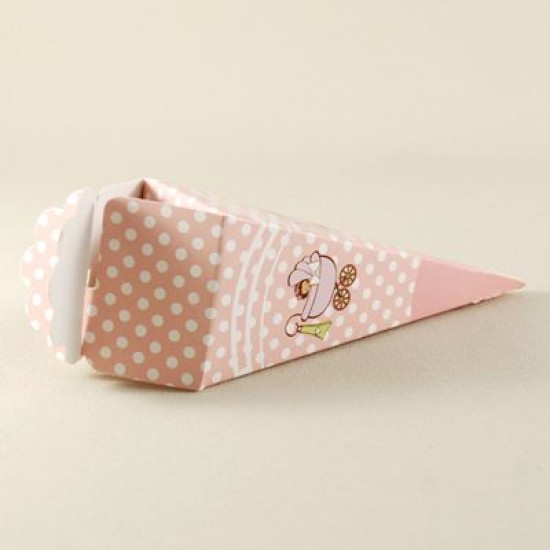 Mevlüt Külahı Pembe Bebek Puseti Resimli 11x4 cm 10 Adet