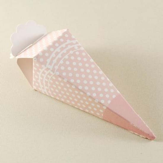 Mevlüt Külahı Pembe Beyaz Puantiyeli 11x4 cm 10 Adet