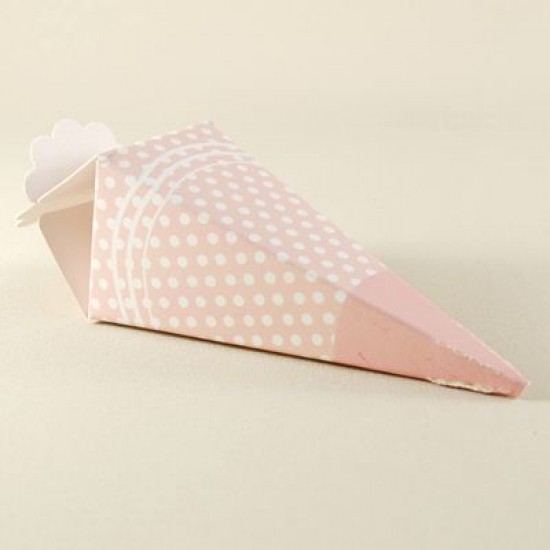 Mevlüt Külahı Pembe Beyaz Puantiyeli 11x4 cm 10 Adet