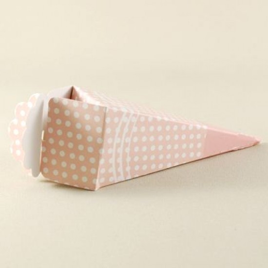 Mevlüt Külahı Pembe Beyaz Puantiyeli 11x4 cm 10 Adet