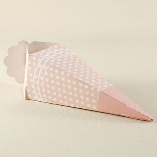 Mevlüt Külahı Pembe Beyaz Puantiyeli 11x4 cm 10 Adet