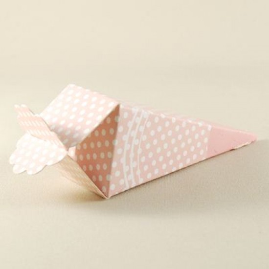 Mevlüt Külahı Pembe Beyaz Puantiyeli 11x4 cm 10 Adet