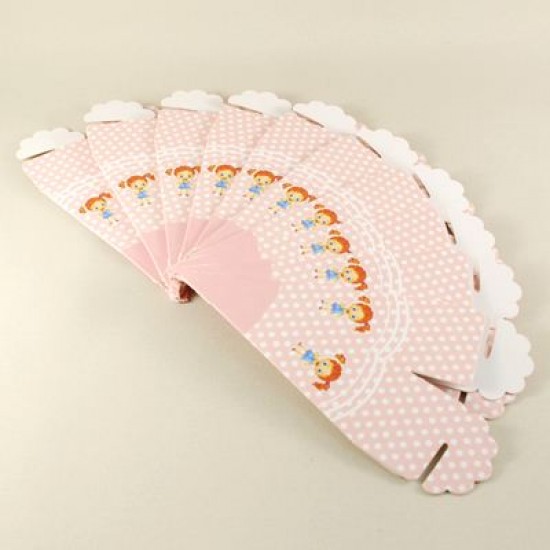 Mevlüt Külahı Pembe Kız Çocuk Resimli 11x4 cm 10 Adet