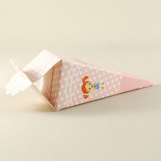 Mevlüt Külahı Pembe Kız Çocuk Resimli 11x4 cm 10 Adet