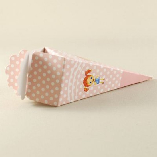 Mevlüt Külahı Pembe Kız Çocuk Resimli 11x4 cm 10 Adet