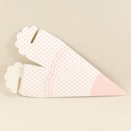 Mevlüt Külahı Pembe Puantiyeli 11x4 cm 10 Adet