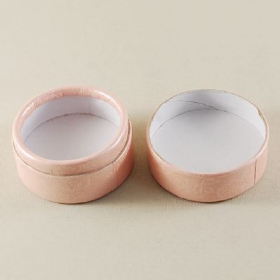 Pembe Yuvarlak Şeker Ve Yüzük Kutusu 5.5x3.5 cm