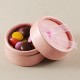 Pembe Yuvarlak Şeker Ve Yüzük Kutusu 5.5x3.5 cm