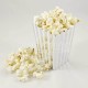 Gümüş Çizgili Popcorn Kovası 12 Adet Parti Malzemeleri