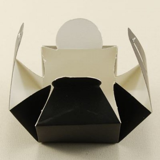 Siyah Karton Lokum Kutusu 5x4.5x3 Cm