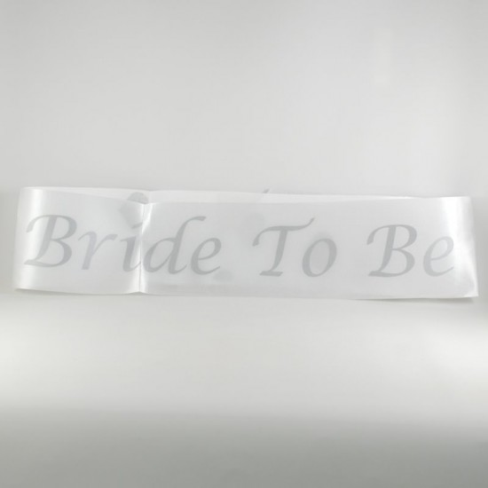 Bride To Be Beyaz Bekarlığa Veda Kuşak