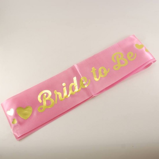 Bride To Be Pembe Bekarlığa Veda Kuşak