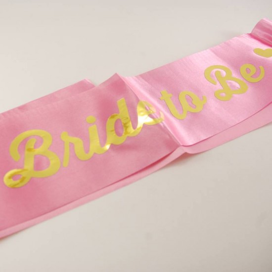 Bride To Be Pembe Bekarlığa Veda Kuşak