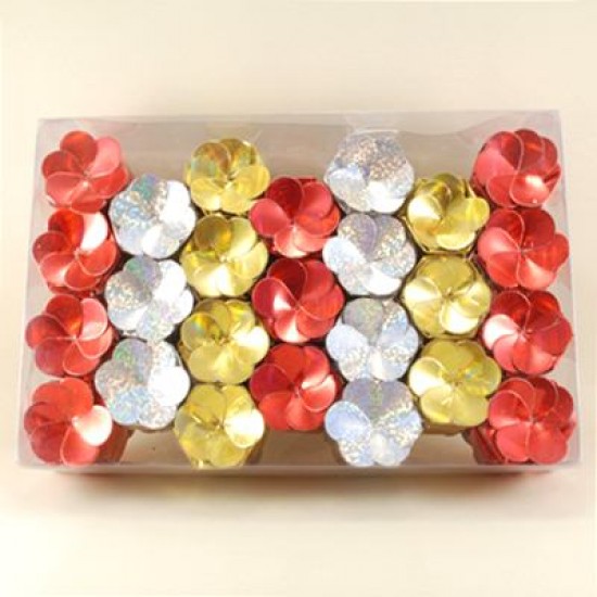 Altıgen Çiçek Figürlü Kutu Kına Paketi 50 Adet