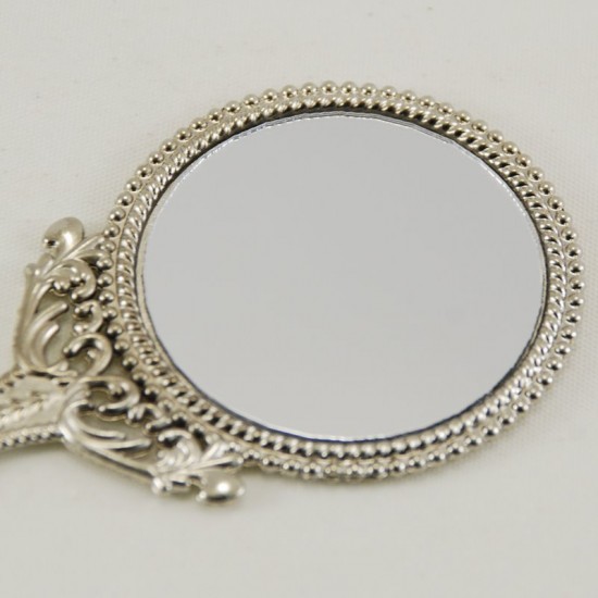 Metalik Renk Küçük Süs Metal Ayna 10x5 Cm