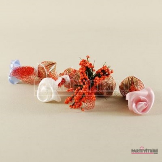 Renkli Güllü Kına Kutusu 100 Adet