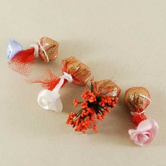 Renkli Güllü Kına Kutusu 100 Adet