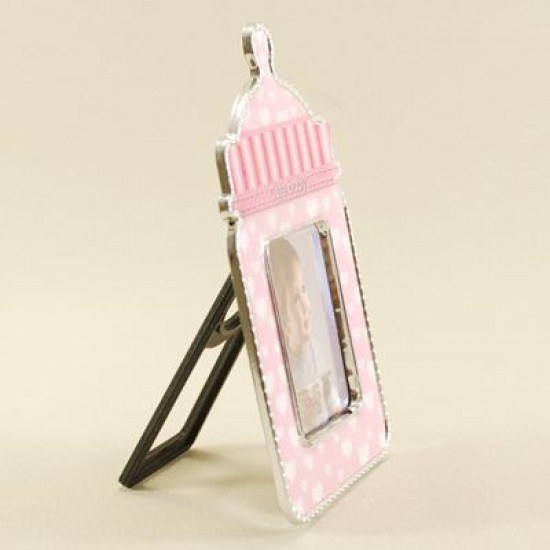 Biberon Figürlü Magnetli Pembe Fotoğraf Çerçevesi