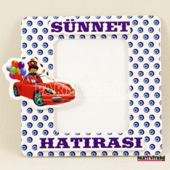 Arabaya Binen Sünnet Çocuğu Magnetli Fotoğraf Çerçevesi