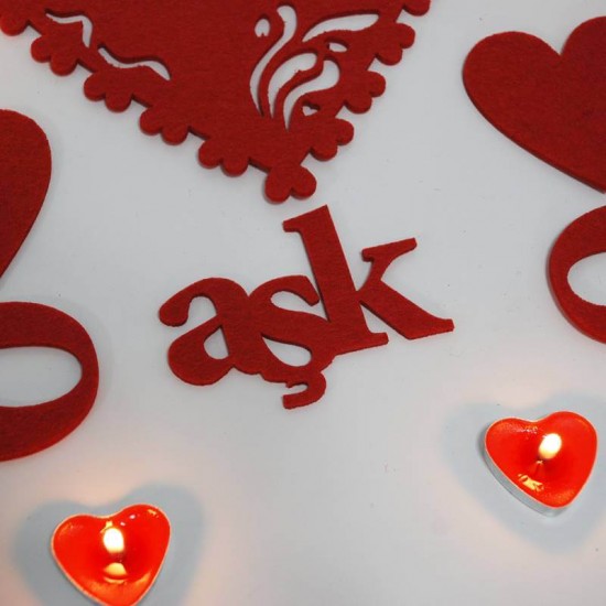 Benimle Evlenir misin? Evlilik Teklifi Masa Seti