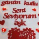 Doğum Günün Kutlu Olsun Kalpli Masa Seti