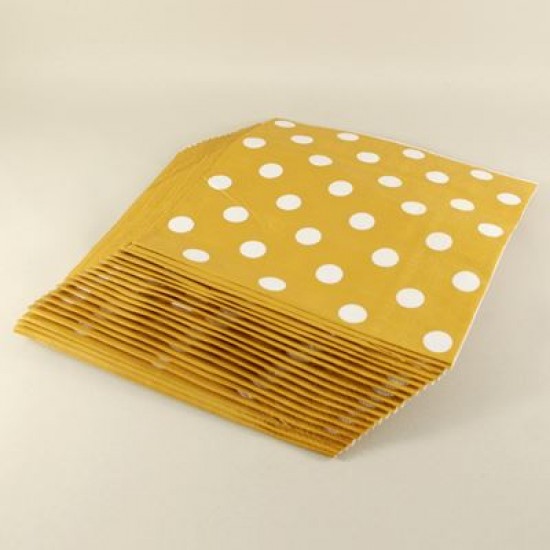 Altın Beyaz Puantiyeli Peçete