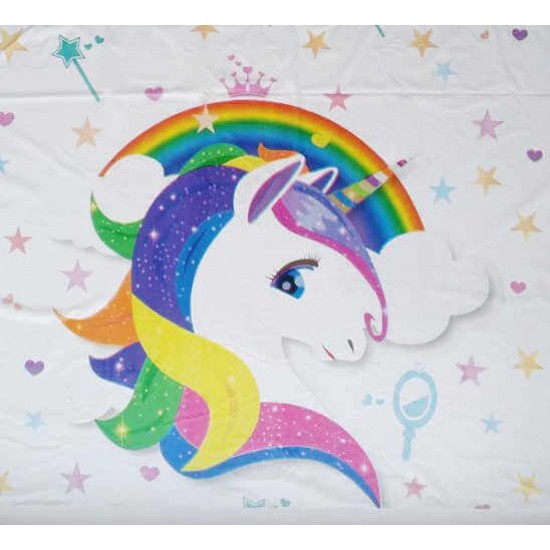 Unicorn Temalı Parti Masa Örtüsü