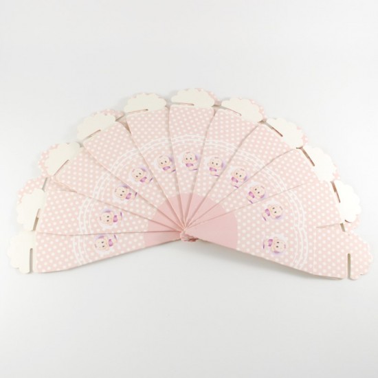 Mevlüt Külahı Pembe Kız Bebek Resimli 11x4 cm 10 Adet