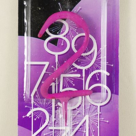 2 Rakamı Pembe Parti Maytap