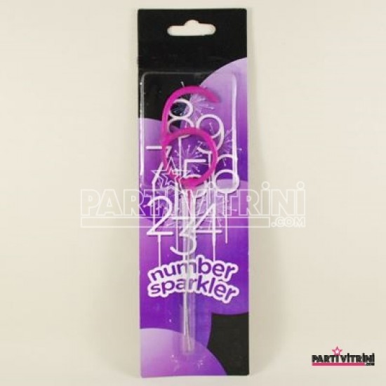 6 Rakamı Pembe Parti Maytap