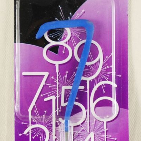 7 Rakamı Mavi Parti Maytap