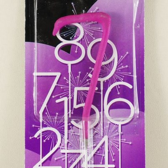 7 Rakamı Pembe Parti Maytap