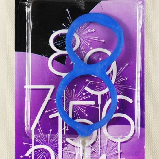 8 Rakamı Mavi Parti Maytap