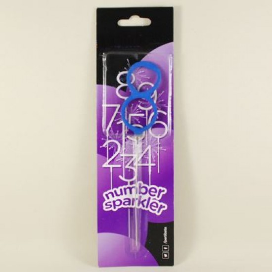 8 Rakamı Mavi Parti Maytap