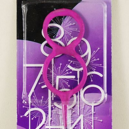 8 Rakamı Pembe Parti Maytap