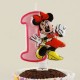 Pembe Üç Boyutlu Minnie Mouse Mumu 1 Rakamlı