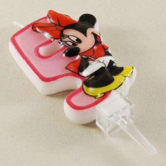 Pembe Üç Boyutlu Minnie Mouse Mumu 5 Rakamlı