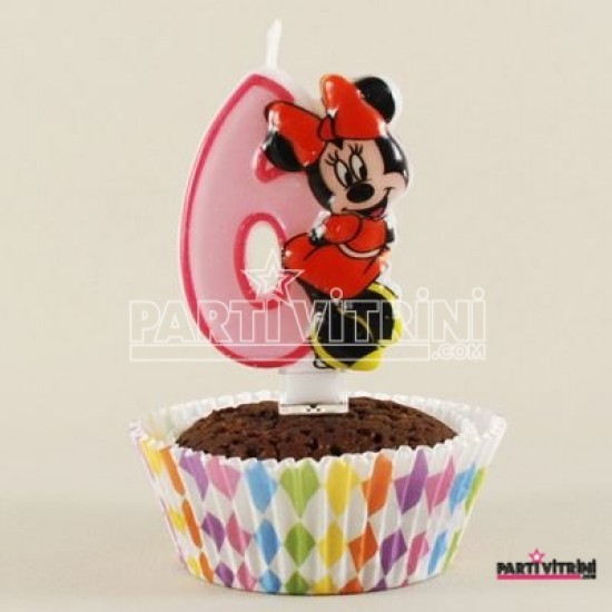 Pembe Üç Boyutlu Minnie Mouse Mumu 6 Rakamlı