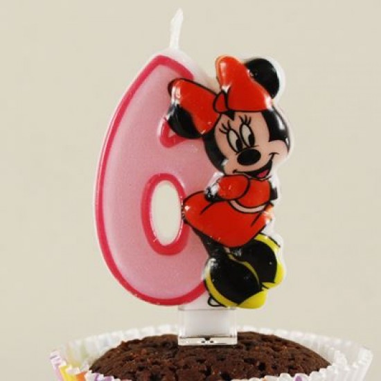 Pembe Üç Boyutlu Minnie Mouse Mumu 6 Rakamlı