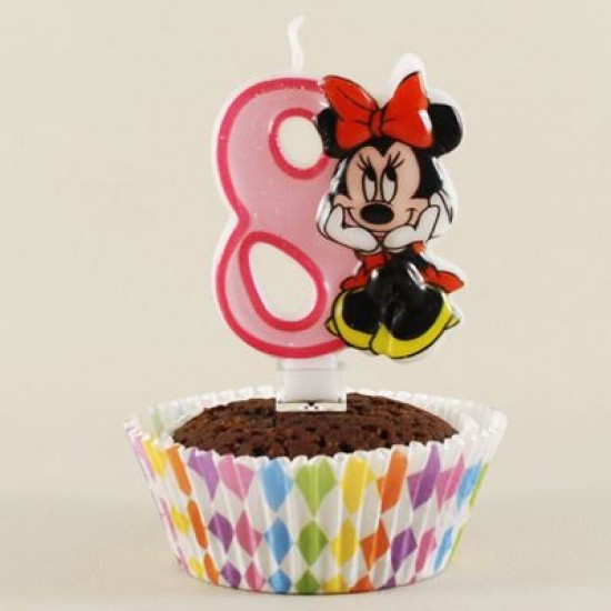 Pembe Üç Boyutlu Minnie Mouse Mumu 8 Rakamlı