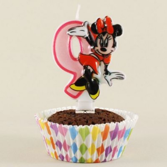Pembe Üç Boyutlu Minnie Mouse Mumu 9 Rakamlı