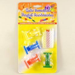 Yarış Arabası Mum Seti