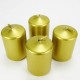Gold Renk Mini Boy Dekoratif Mumlar 4 Adet
