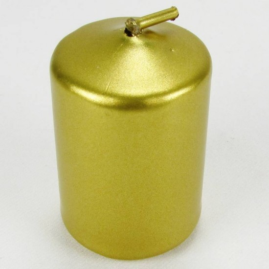 Gold Renk Mini Boy Dekoratif Mumlar 4 Adet