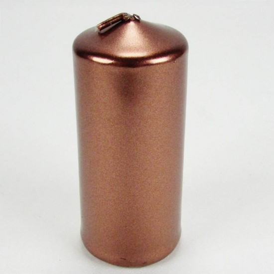 Rose Gold Renk Dekoratif Mumlar 2 Adet 7.5 Cm